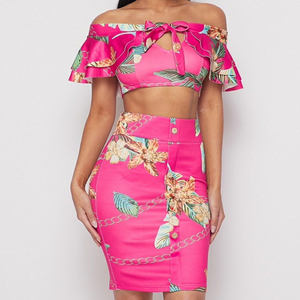 New Hawaiian Set (Skirt & Top)